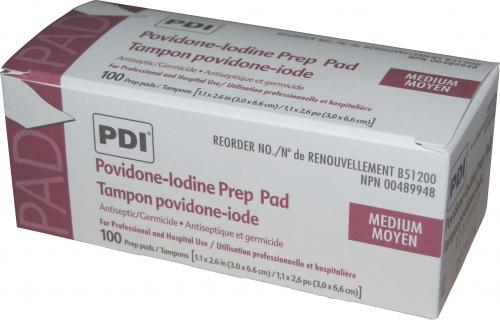 Povidone Iodine Prep Pad Medium EXP Nov 2025