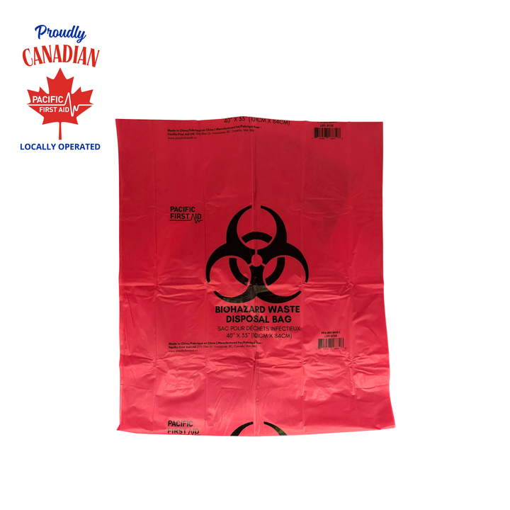 Biohazard Waste Disposal Bags – Small (6" x 9") & Large (40" x 33")