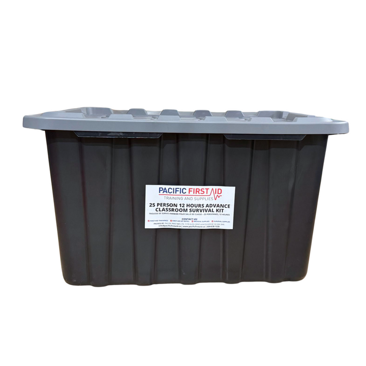 25 Person 12 Hours Advance Classroom Survival Kit