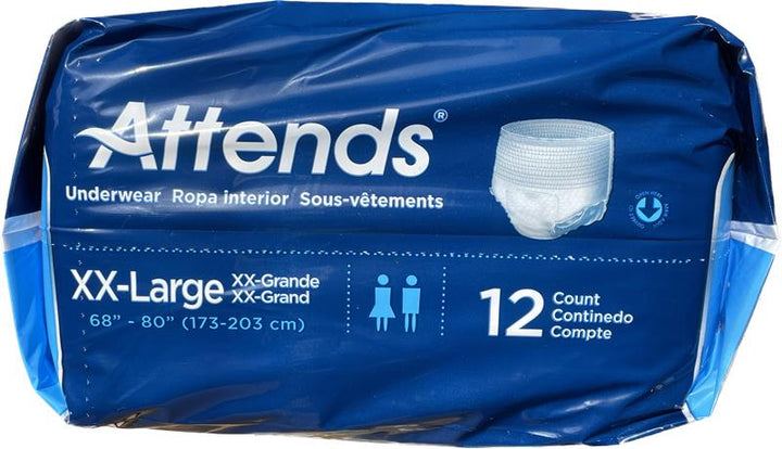 Attends Bariatric Underwear 2XL 12 count