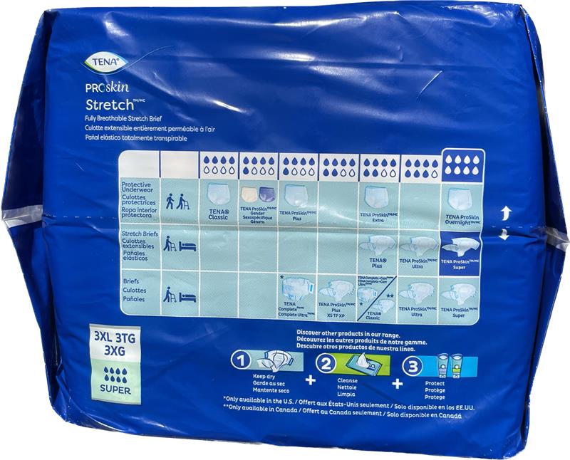 TENA ProSkin Stretch™ Super Bariatric Incontinence Brief | XXXL (3XL)