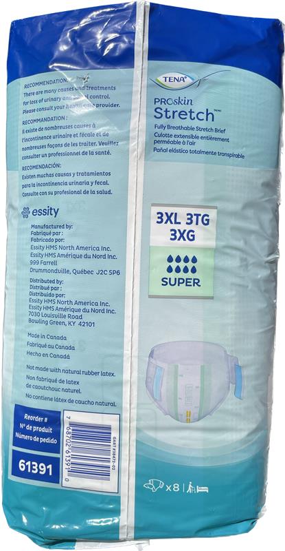TENA ProSkin Stretch™ Super Bariatric Incontinence Brief | XXXL (3XL)