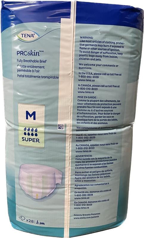 TENA Proskin Fully Breathable Brief Medium - 28 count