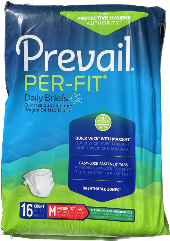 Prevail Pre-Fit Daily Briefs Maximum Plus Absorbency Medium, 20 count Adult diapers