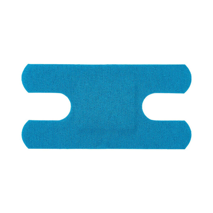 CURAD Flex Fabric Detectable Fingertip Bandage, Blue, 1 1/2" x 3", Box of 100