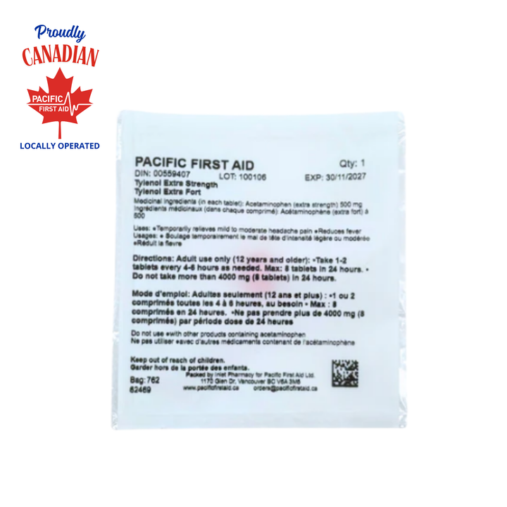 Acetaminophen 500mg (Pack of 1 Tablets)