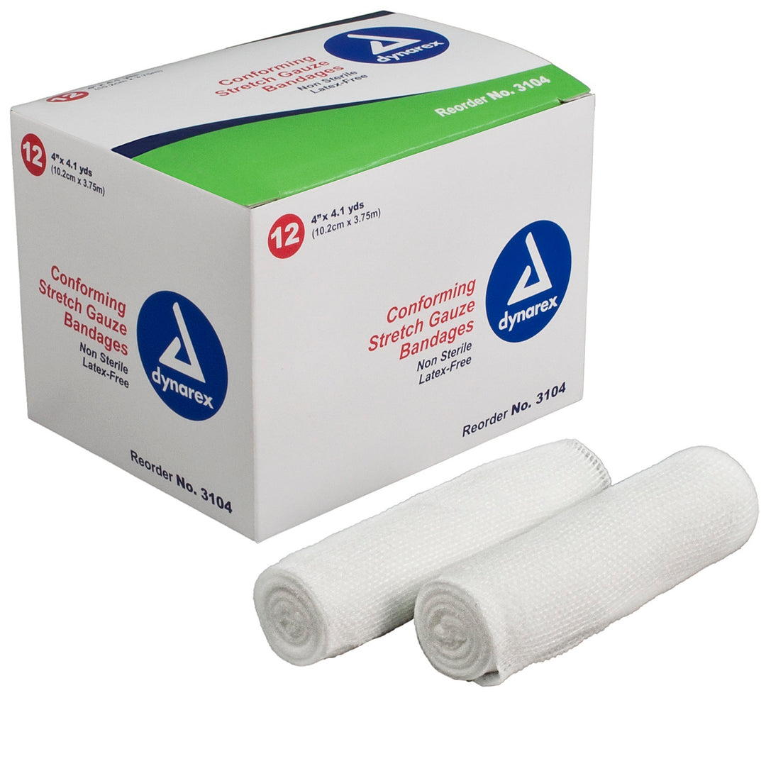 Stretch Gauze Bandage Roll - 4" - 12/Box