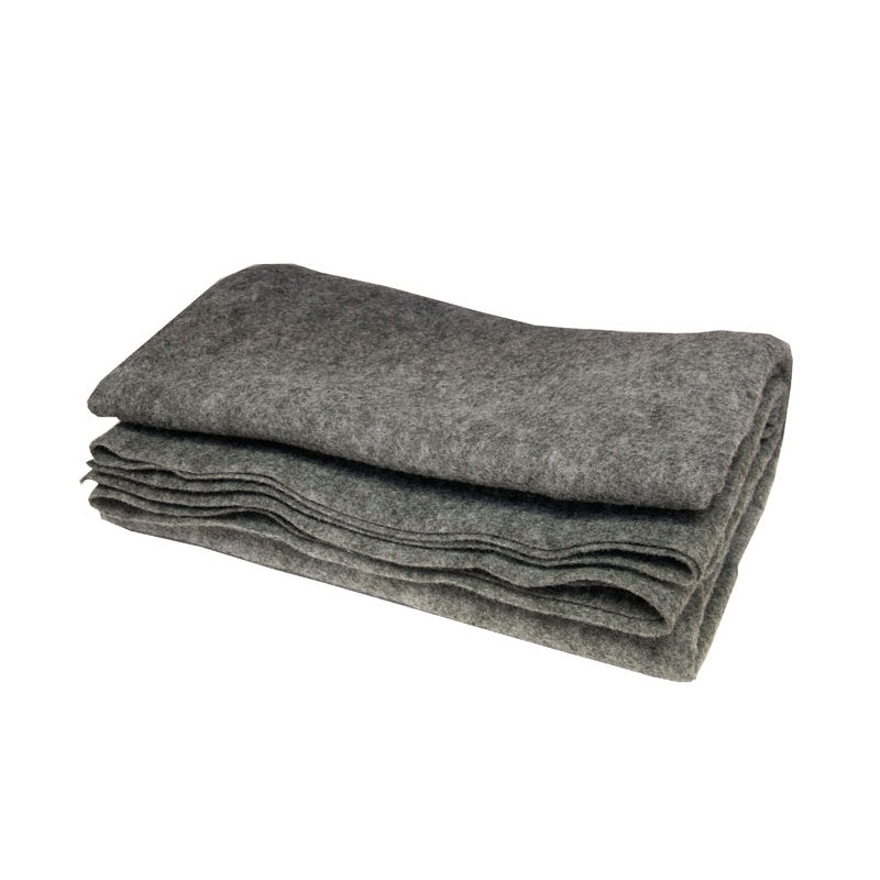 Grey Wool Blanket (50% Wool, 2.2Lbs), 50 x 80