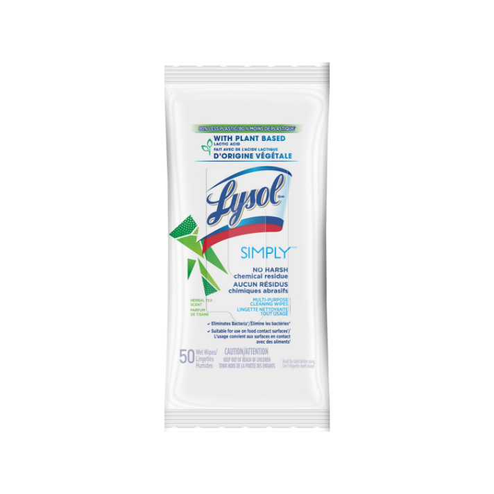 Lysol Simply Wipe 50/Pack