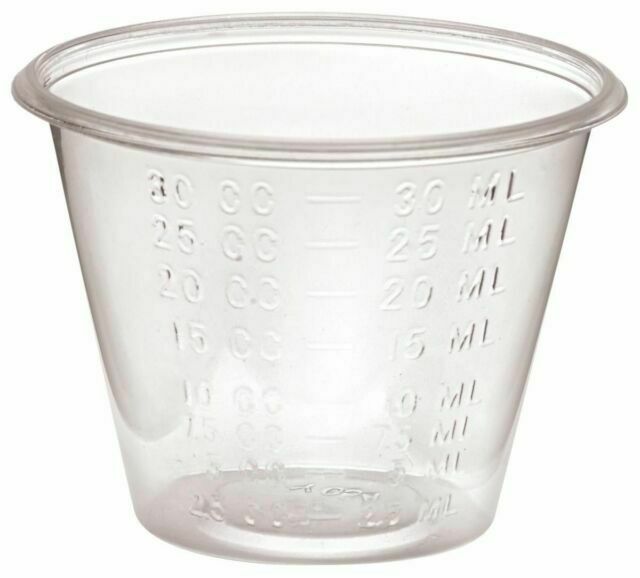 Plastic Medicine Cups (Pack of 100)