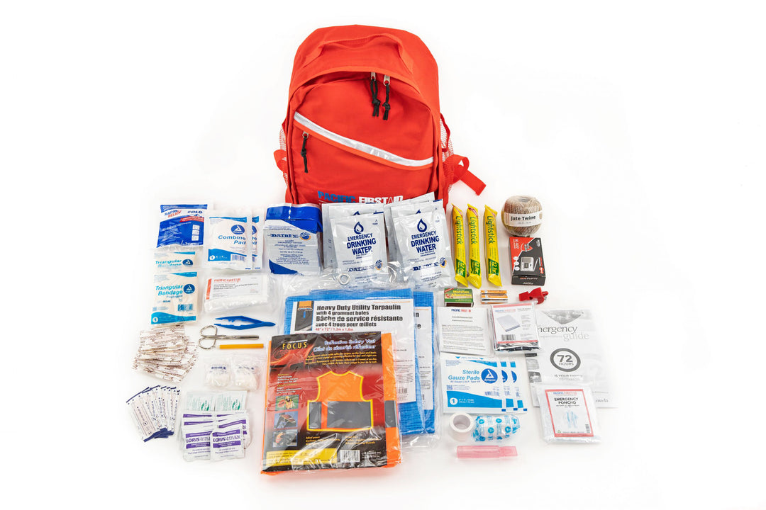 Image of the PFA branded 72-hour survival kit