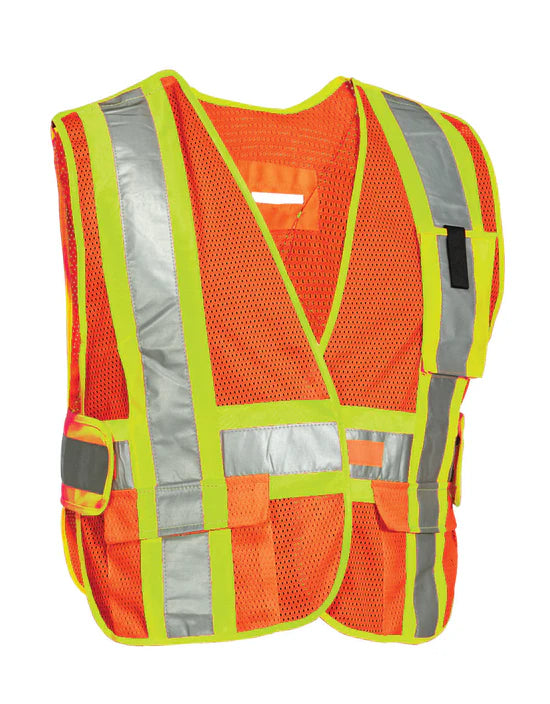 5-Point Tear-away Safety Vest One-Size – Custom Logo & Text Available