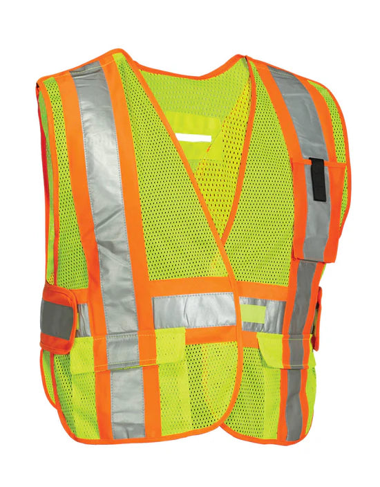 5-Point Tear-away Safety Vest One-Size – Custom Logo & Text Available