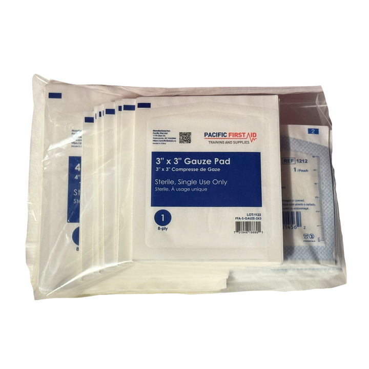 100 Assorted Gauze Pad Pack