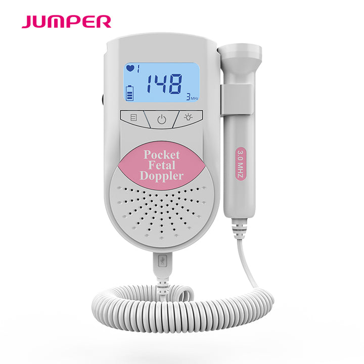 Pocket Fetal Doppler — Portable Baby Heartbeat Monitor with LCD Display