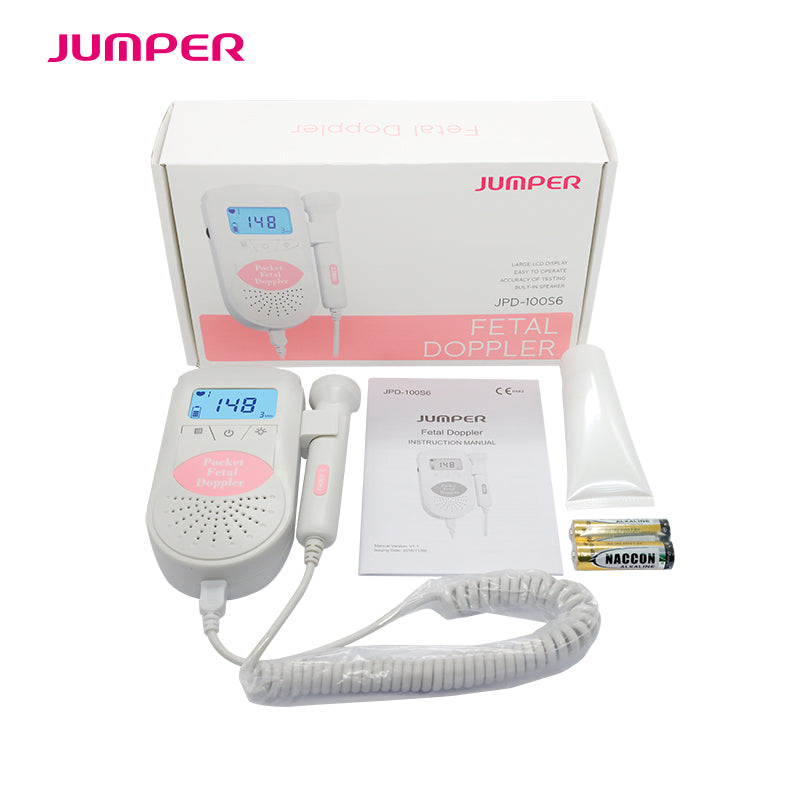 Pocket Fetal Doppler — Portable Baby Heartbeat Monitor with LCD Display