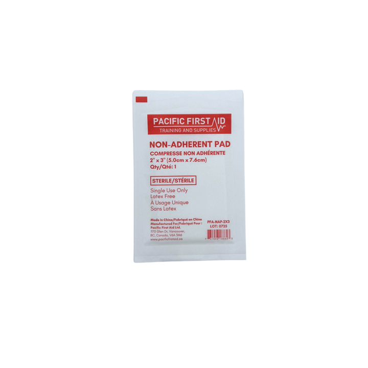 Non-Adherent Pads – Sterile, Latex-Free (2" x 3" & 3" x 4") – Box of 100