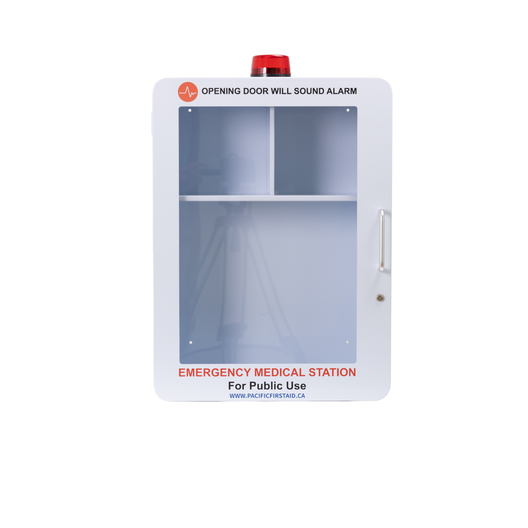 Metal Emergency and AED Storage Cabinet