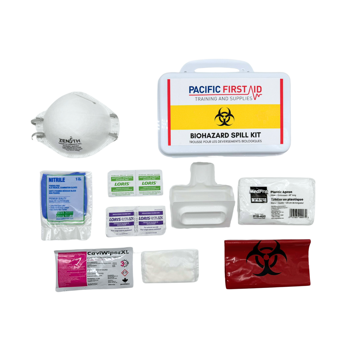 Biohazard Clean-Up Spill Kit in Plastic Case