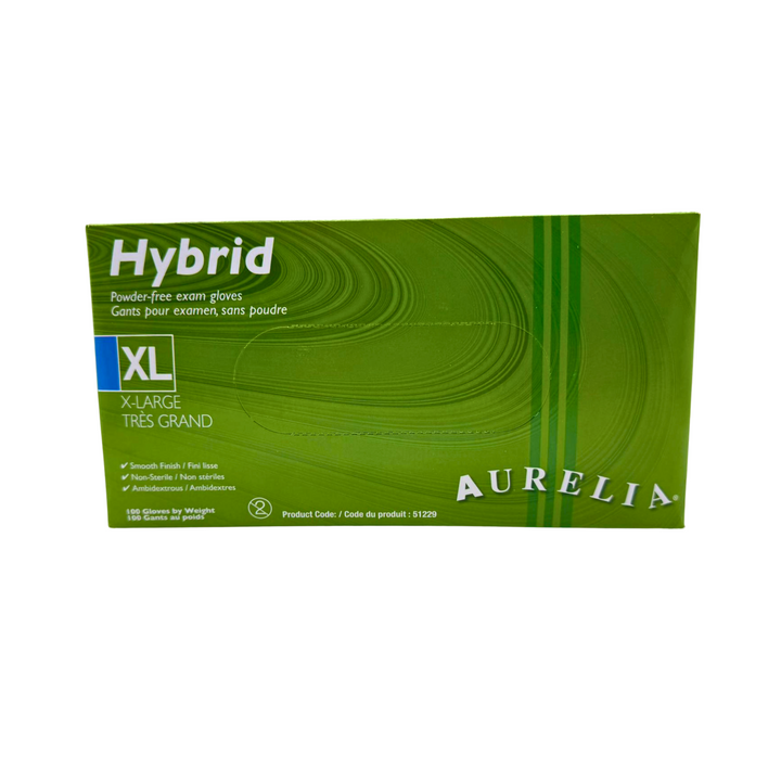 Aurelia Hybrid Powder Free Exam Gloves XLarge