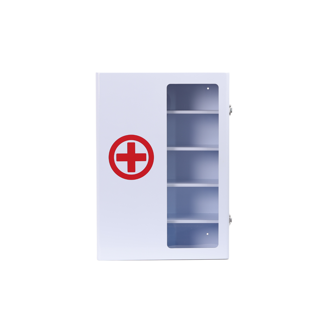 Metal Red Label First Aid Cabinet