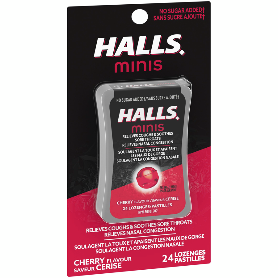 HALLS Minis Cherry Flavour Cough Drops