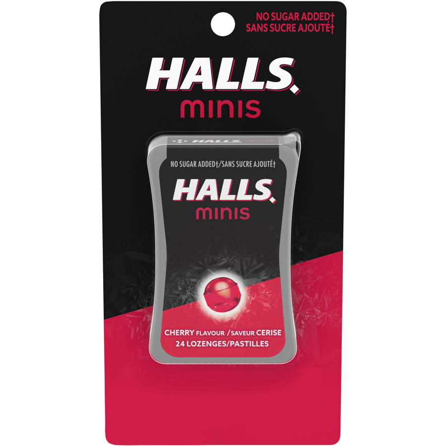 HALLS Minis Cherry Flavour Cough Drops