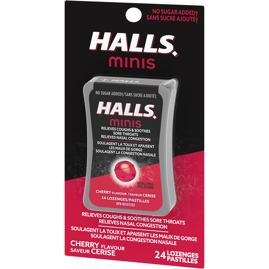 HALLS Minis Cherry Flavour Cough Drops