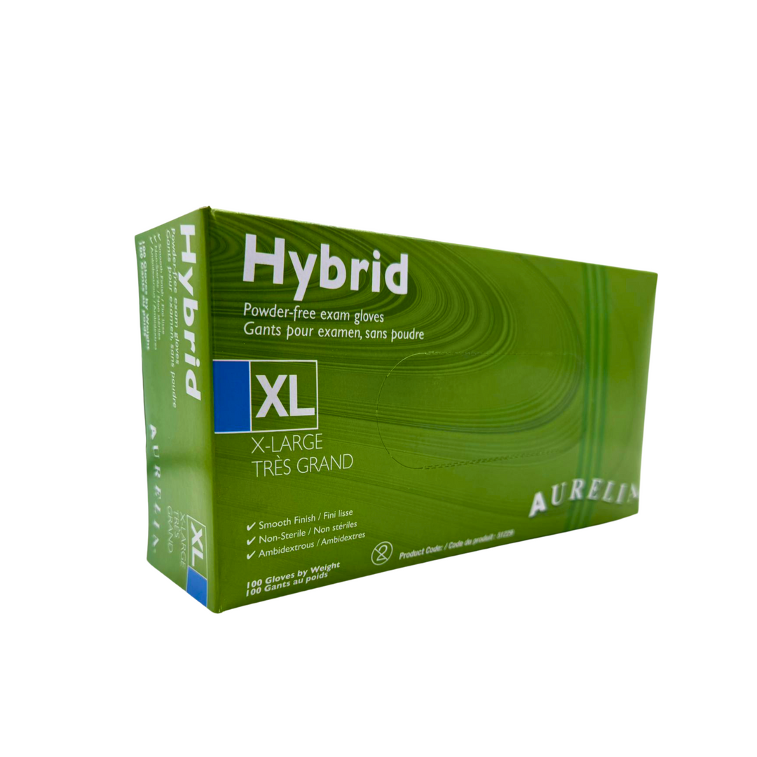 Aurelia Hybrid Powder Free Exam Gloves XLarge