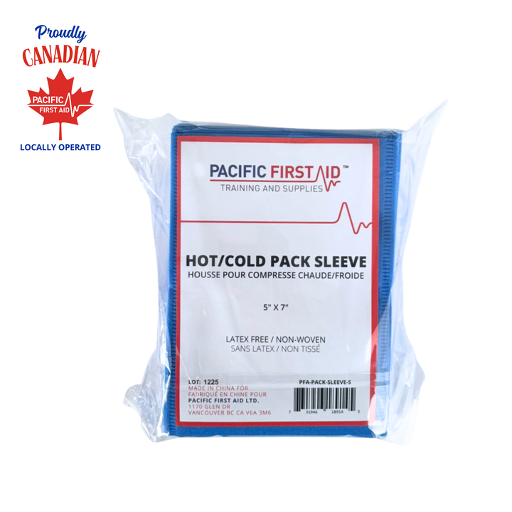 Hot/Cold Pack Sleeve — Latex-Free Protective Cover (5" × 7" & 7" × 10")