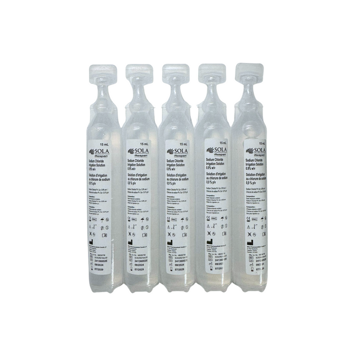 SOLA Sodium Chloride 0.9% Irrigation Solution – 15 mL Ampoules