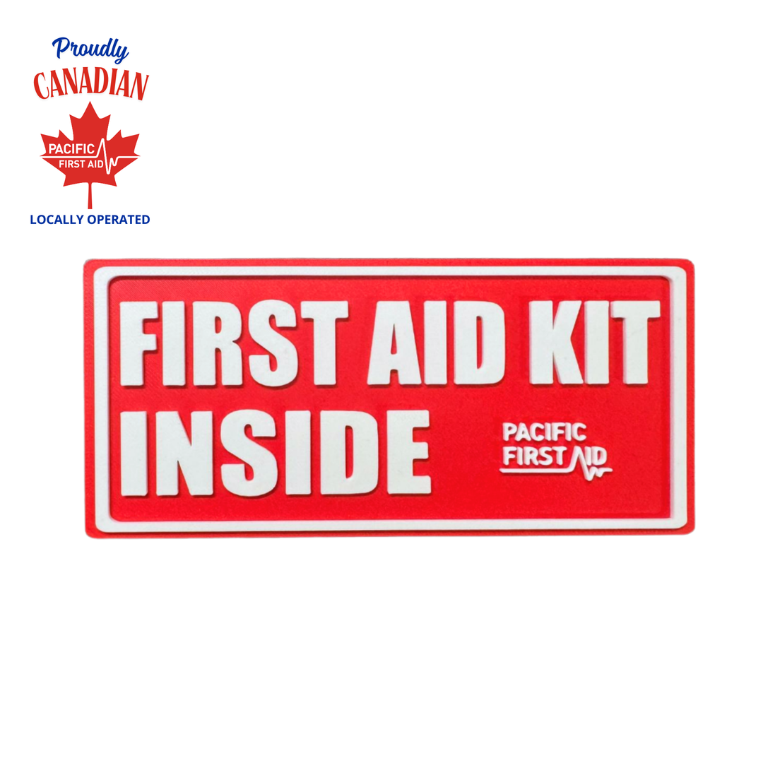 3D First Aid Kit Inside Signage 2'' & 6''