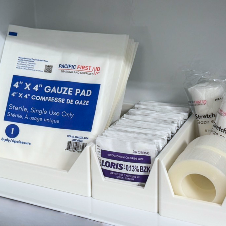 First Aid Cabinet Organizer Trays – Small & Large Sets