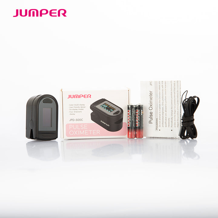 Fingertip Pulse Oximeter — OLED Display SpO₂ & Pulse Rate Monitor