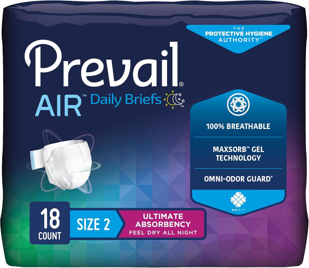 Prevail Air Daily Briefs Ultimate plus Absorbency Adult Diaper