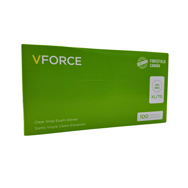 VFORCE Clear Vinyl Exam Gloves