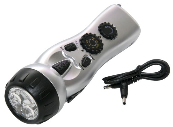 Custom 4-in-1 Emergency Radio Flashlights w/ USB Port