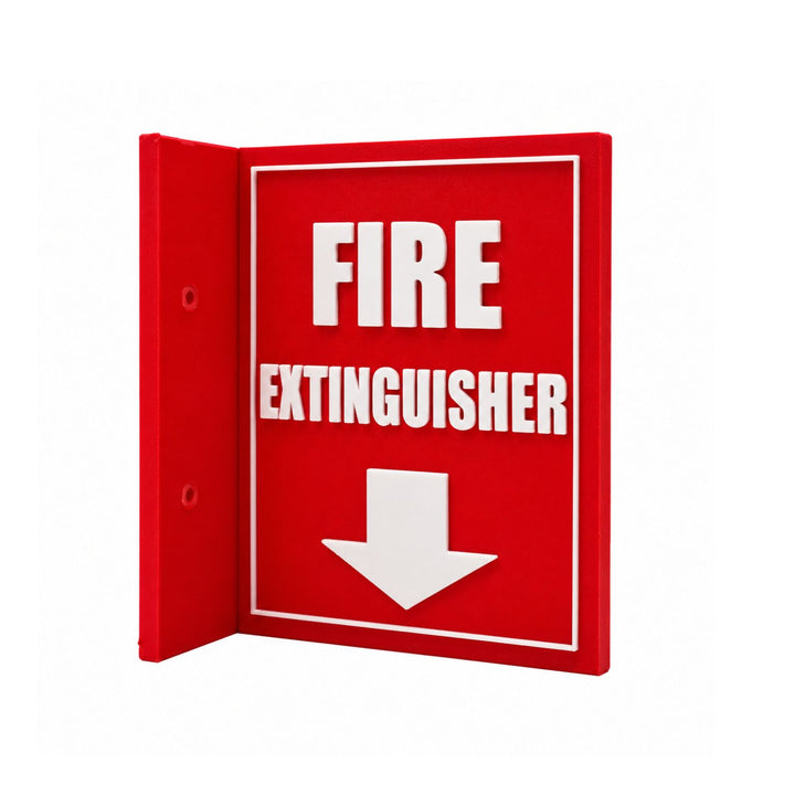 3D Fire Extinguisher Wall Sign