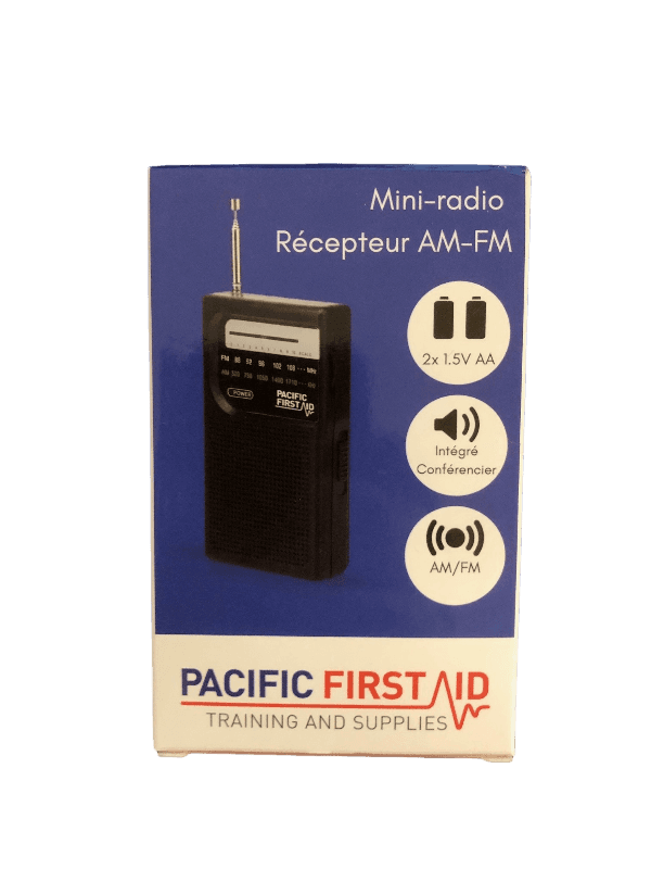 PFA Mini Radio with AM/FM Receiver – Pacific First Aid
