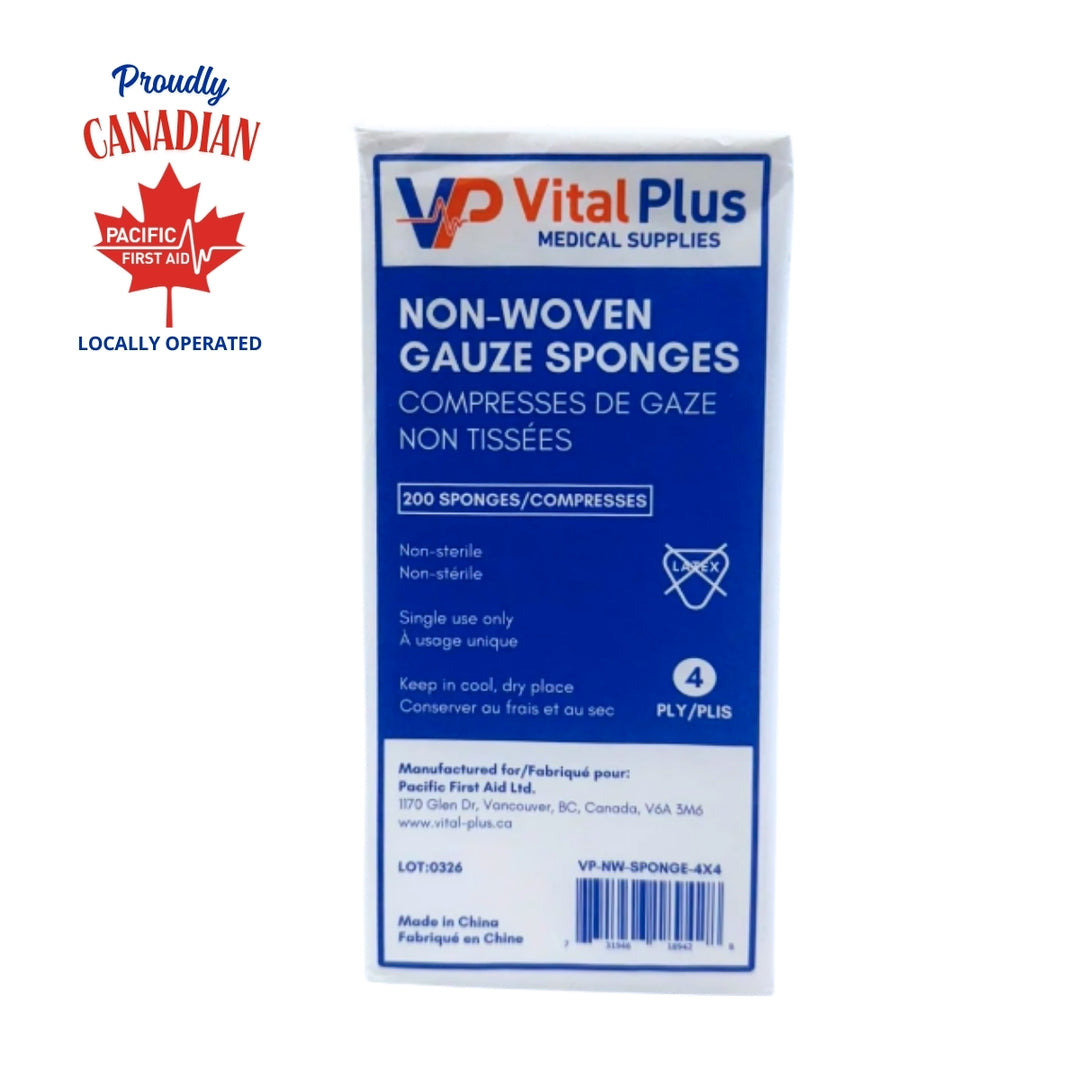 Non Woven Gauze Sponges 4"x4" (200/Pack)