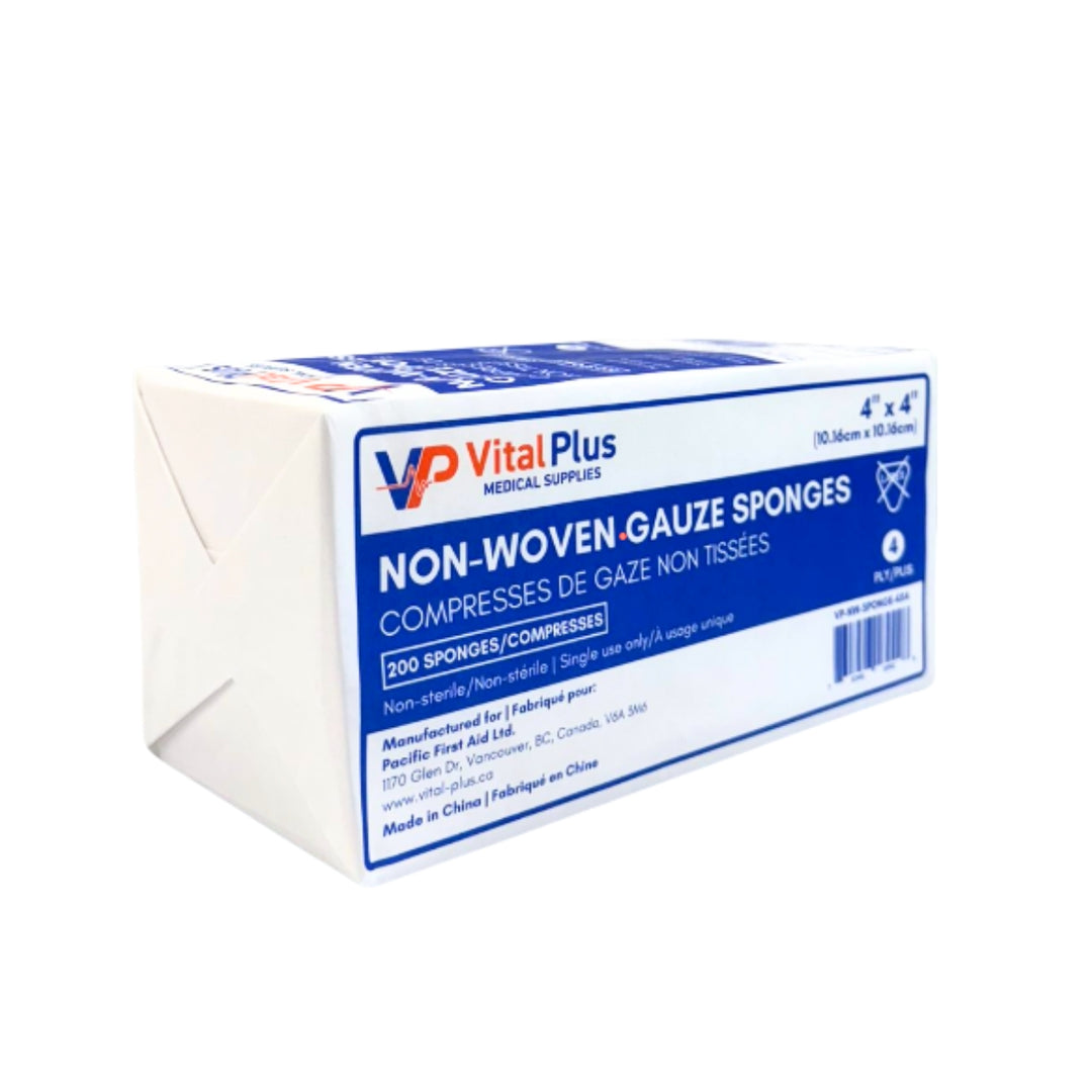 Non Woven Gauze Sponges 4"x4" (200/Pack)
