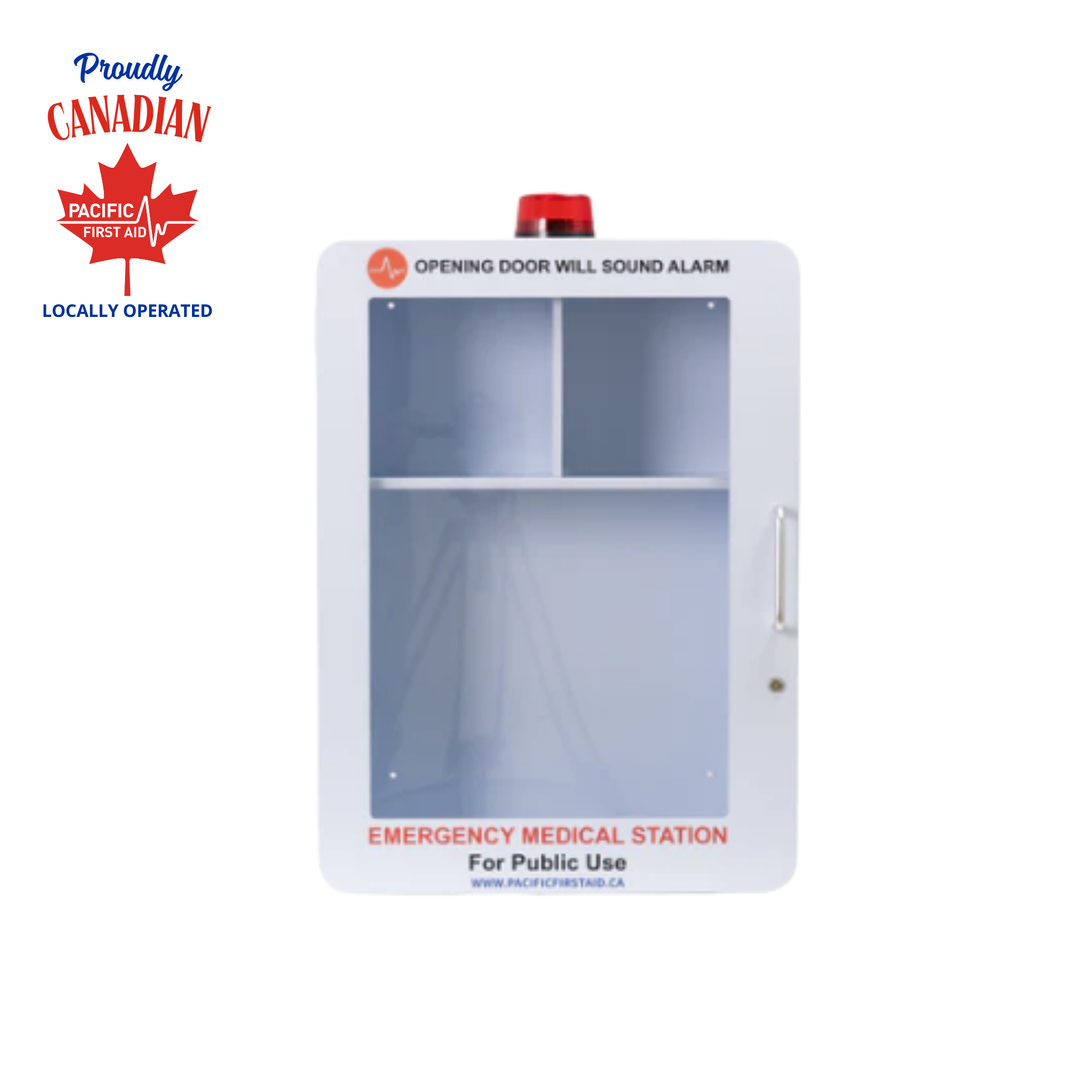 Metal Emergency and AED Storage Cabinet
