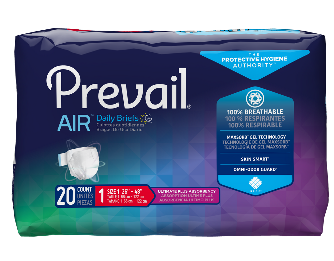 Prevail Air Daily Briefs Ultimate plus Absorbency Adult Diaper