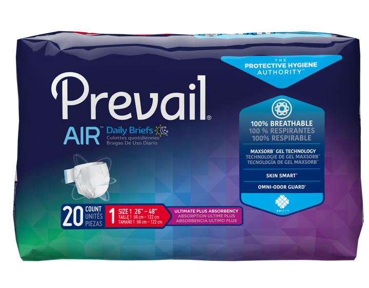 Prevail Air Daily Briefs Ultimate plus Absorbency Adult Diaper