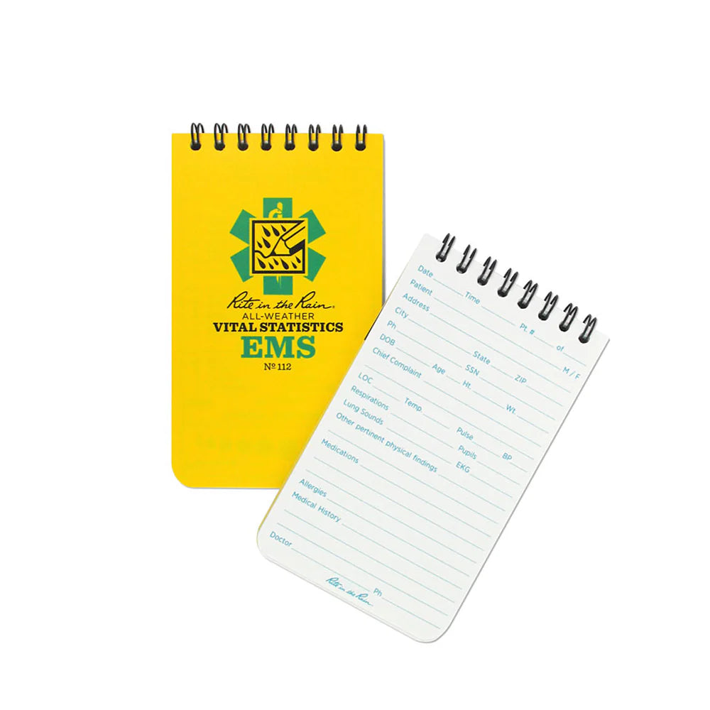 Waterproof Top Spiral EMS Notebook, No. 112