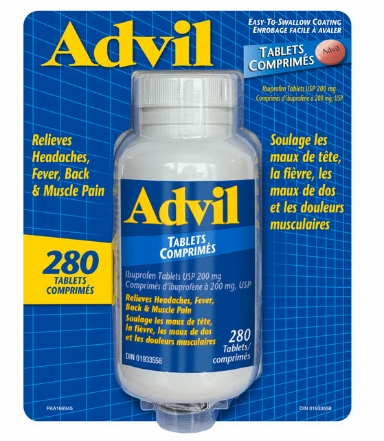 Advil (Ibuprofen) 200mg - 280 Tabs
