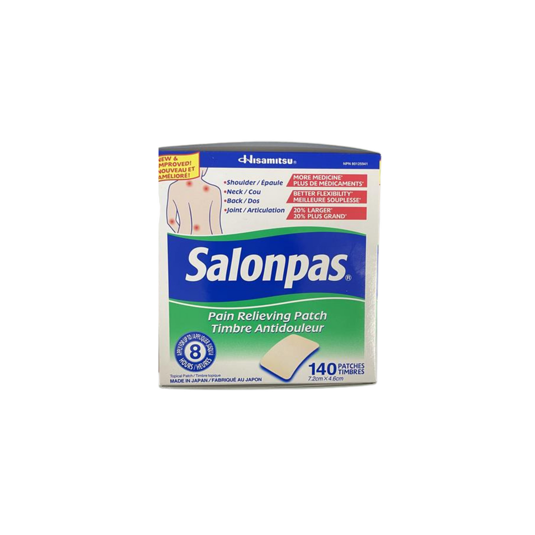 Salonpas Pain Relieving Patch, 7.2cm x 4.6cm (140/box)