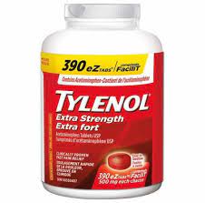 Tylenol 500mg (Acetaminophen) 390 Tablets