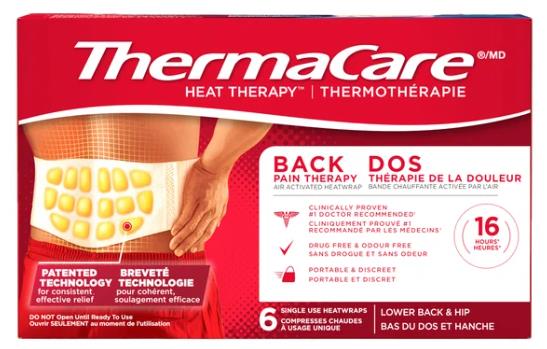 ThermaCare Back Heat Therapy Wraps – Lower Back & Hip Pain Relief (16 Hours)