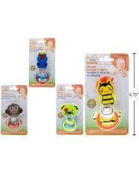 Tootsie Baby, Silicone Pacifier & Pacifier Holder Set
